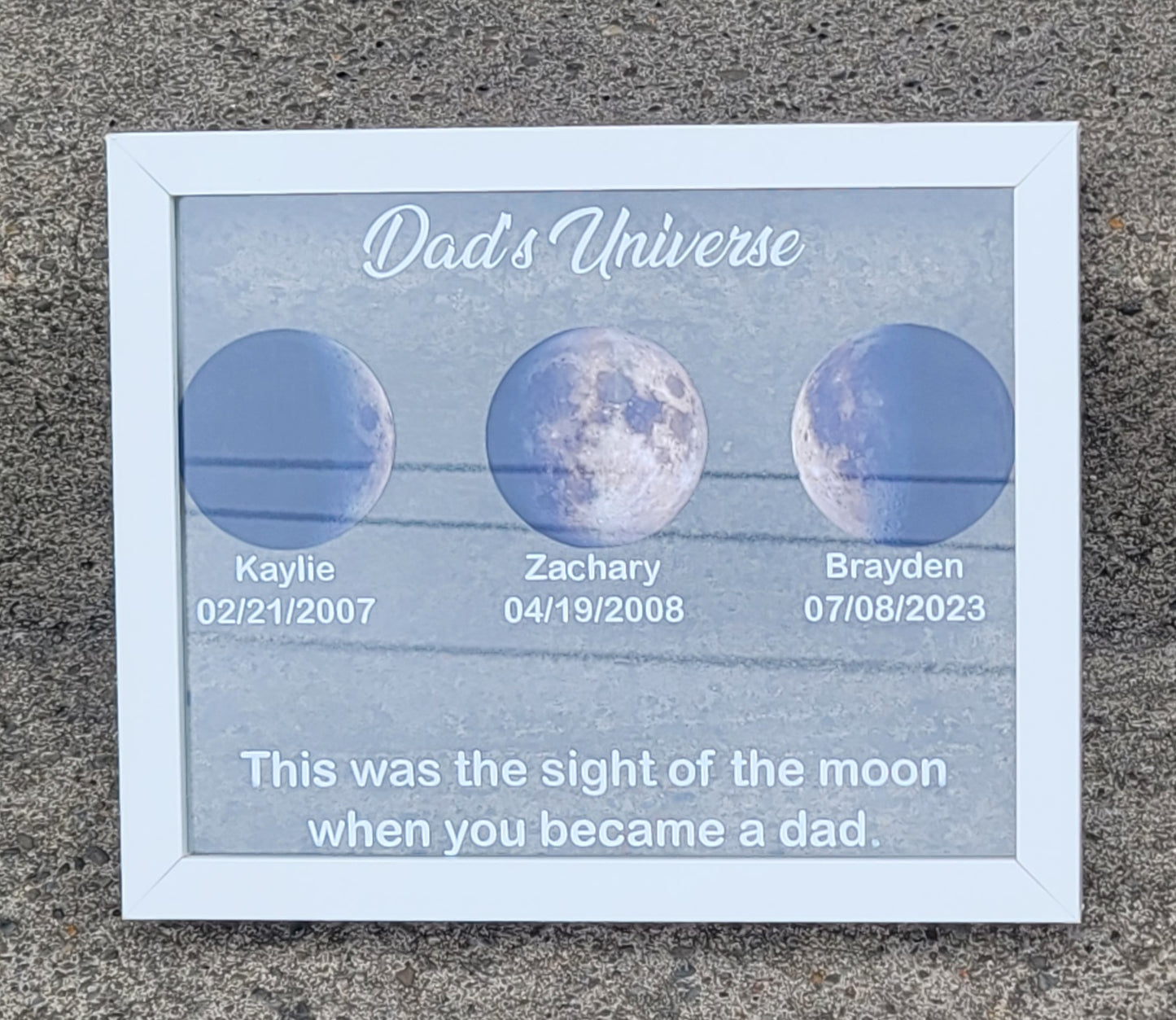 Fathers Day Moon Phase Box