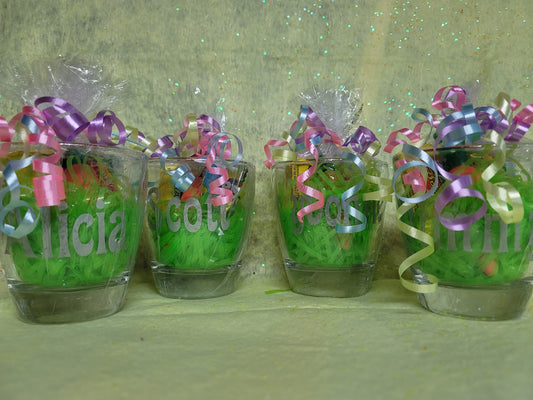 Personalized Glass with candy