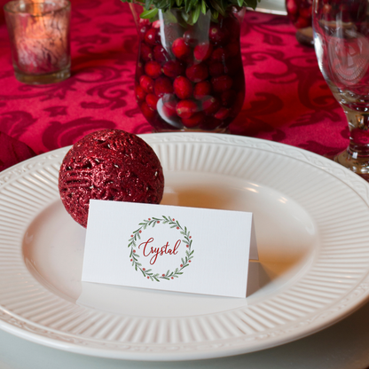 Christmas Table Place Cards (Set of 12)