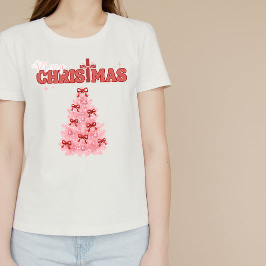 Pretty in Pink Christmas Shirt (Short Sleeve)