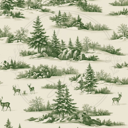 Winter Woodland Mug (Green)