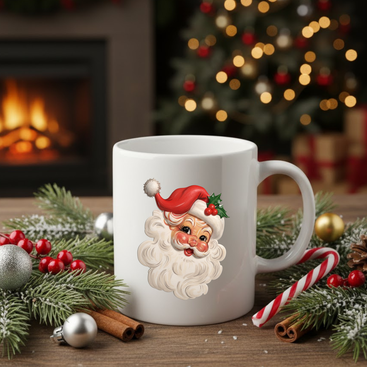 Vintage Santa Mug