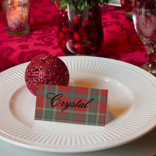 Christmas Table Place Cards (Set of 12)