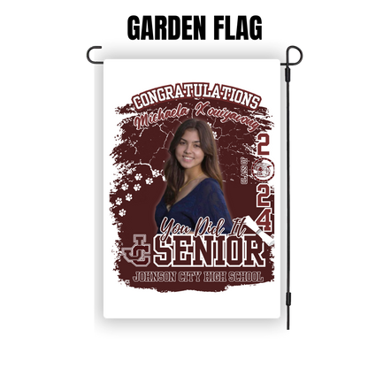 Custom Graduate Garden Flag