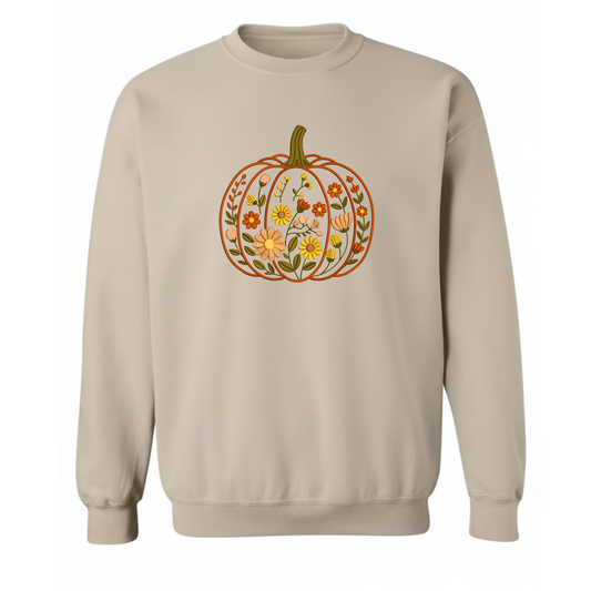 Fall Pumpkin Crewneck Sweatshirt